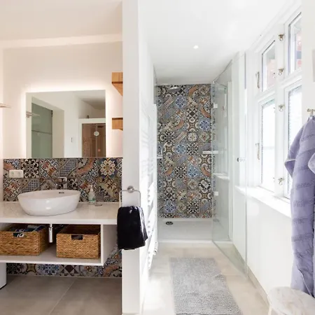 公寓 Nordic Nature Loft In Travemuende Direkt In Der Vorderreihe Inkl Privatsauna 吕贝克